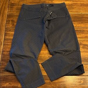 GAP Women's Navy Polka Dot Cropped Pants